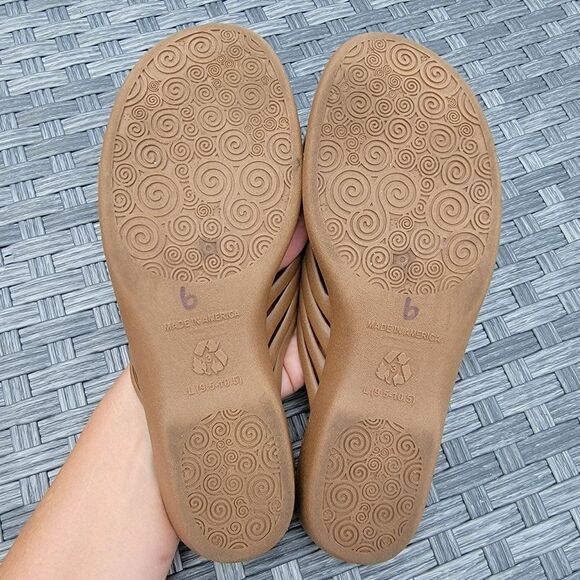Okabashi Womens Size Large 9.5 to 10.5 Venice Slide Sandals Tan - Picture 9 of 9